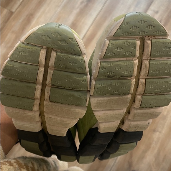 On Running Green and Blue Athletic Shoes with Modern Design - Picture 8 of 13